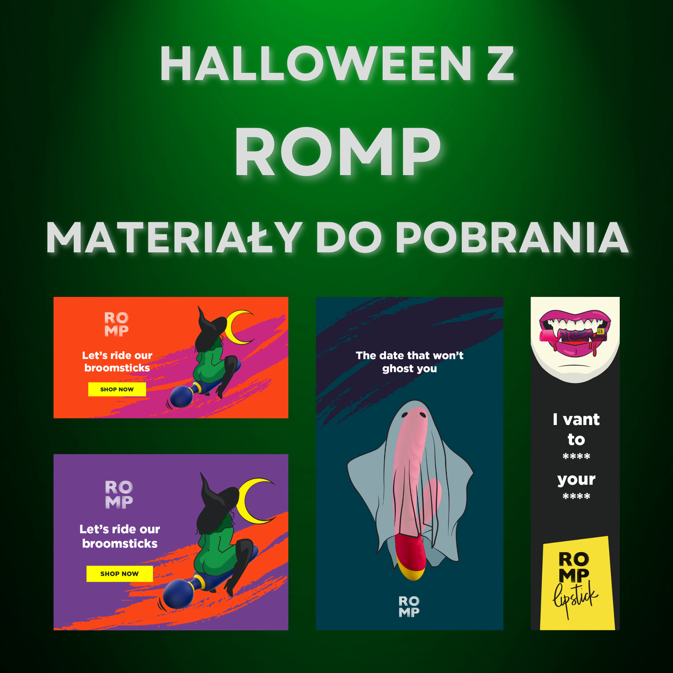 Halloween - wyjątkowe materiały graficzne ROMP dla Twojego sklepu