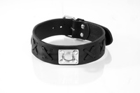Black Lace-Up Collar Size S Primal Bond Whips