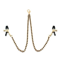 Liebe Seele Black Beads Chains And Nipple Clamps