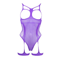 Open-Cup Strappy Teddy Purple OS Le Desir 