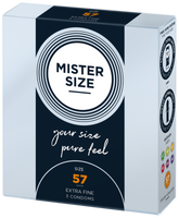 Mister.Size 57 mm Condoms 3 Pieces