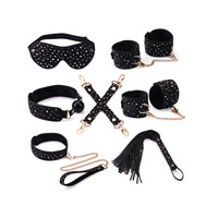 Liebe Seele Stary Nights 7pcs Bondage Kit Black Stary PU