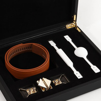 LOCKINK Ball-Gag & Gag-Bite Set Brown