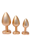 DREAMTOYS GLEAMING LOVE PEARL GOLD PLUG SET