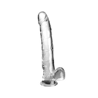 Dildo 28 cm King Cock Clear 11' With Balls Pipedream