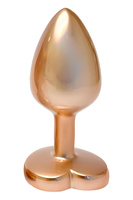 DREAMTOYS GLEAMING LOVE PEARL GOLD PLUG SMALL