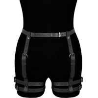 Leather belt Amelia black