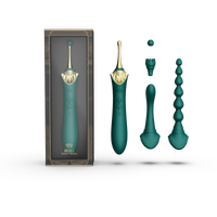 Multifunctional Vibrator Bess 2 Turquoise Green Zalo