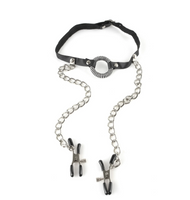 Fetish Fantasy Series O-Ring Gag Nipple Clamps