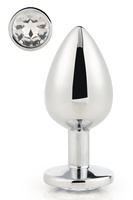 DREAMTOYS GLEAMING LOVE SILVER PLUG LARGE