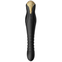 King Vibrating Thruster Obsidian Black Zalo