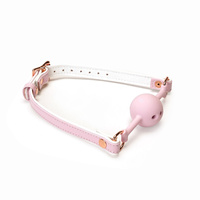 Liebe Seele White & Pink Fairy Goat Leather Ball Gag