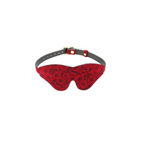 Liebe Seele Kinbaku Ukiyoe Red Rosy Lamb Leather Blindfold
