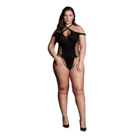 Body Leda XIII With Crossed Neckline Black Osx Le Désir
