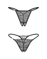Bianca 2-Pack Open Thongs 2XL/3XL Obsessive
