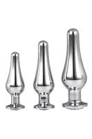 DREAMTOYS GLEAMING LOVE PLEASURE PLUG SET SILVER