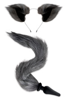 Whipsmart Plug Grey Fox Tail Set
