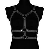 Leather harness  Salma black