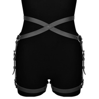 Leather belt Alisa black