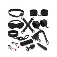 Liebe Seele Black Lace and Neoprene 11pcs Bondage Kit 