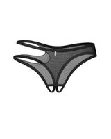 Open thong black Saturis 2XL/3XL Obsessive