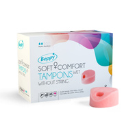 Beppy Soft Comfort Tampons Wet tampony bez sznurka nawilżane 8 szt.