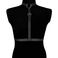 Leather harness Blanca black