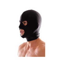 Pipedream Fetish Fantasy Series Spandex 3 Hole Hood Black