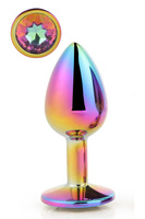 DREAMTOYS ANAL PLUG GLEAMING LOVE MULTICOLOUR PLUG SMALL