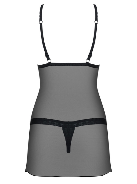 865-Che-1 Black Chemise L/XL Obsessive