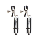 Klamerki Na Sutki Nipple Play Adjustable Vibrating Clamps Taboom