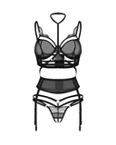 Komplet 3-Częściowy Premisis Black S/M Premium Obsessive