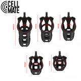 Pas cnoty Guardian Chastity Cage Black Size 4 CELLMATE