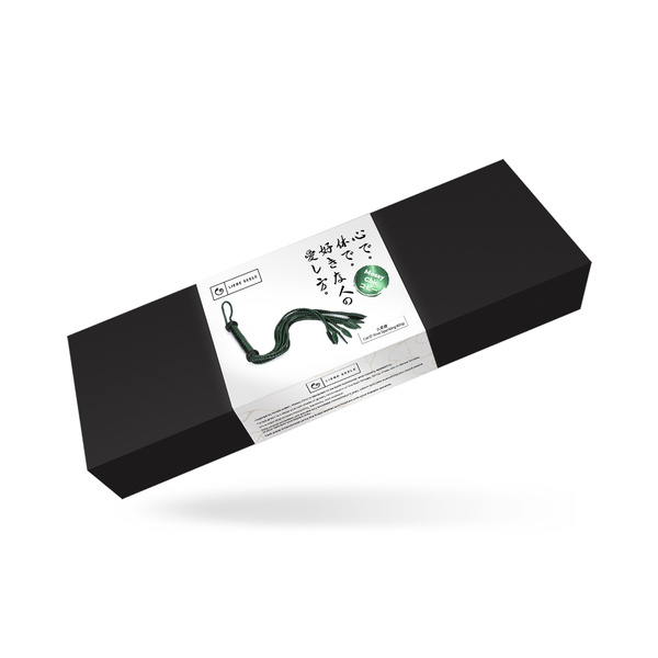 Pejcz Mossy Chic and Black Leather Cat O Nine Tails Whip Liebe Seele