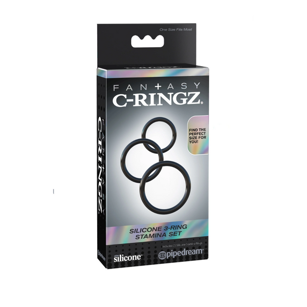 Fantasy C-Ringz Silicone 3-Ring Stamina Set