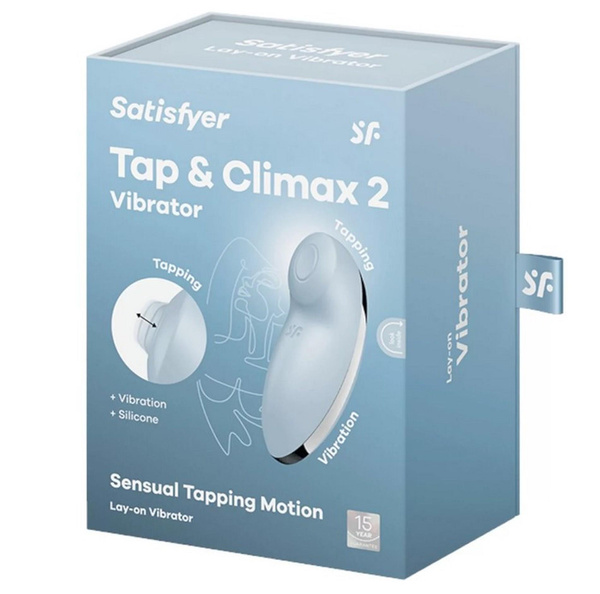 Clitoral Stimulator Tap & Climax 2 Blue Satisfyer