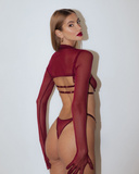 Ginny Burgundy Stringi L/Xl Promees