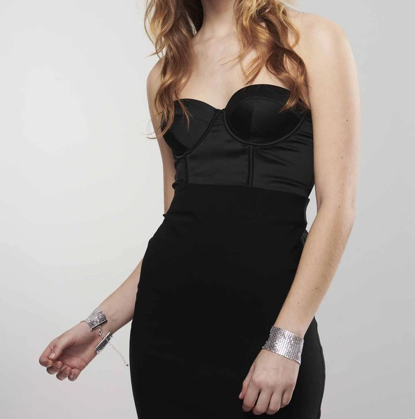 Desir Metallique Mesh Silver Handcuffs Bijoux Indiscrets