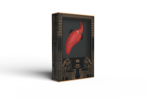 Multifunctional Hero Wine Red Point Vibrator Zalo