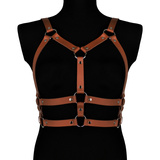 Leather harness  Salma brown