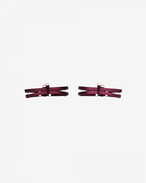 Podwiązki Gwen Burgundy Promees