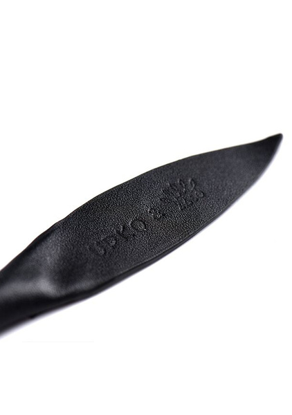 Gładki Skórzany Pejcz Z Główką W Kształcie Róży Zalo & Upko Leather Soft Whip UPKO