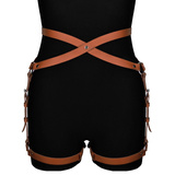 Brown Leather Thigh Harness Alisa Karess