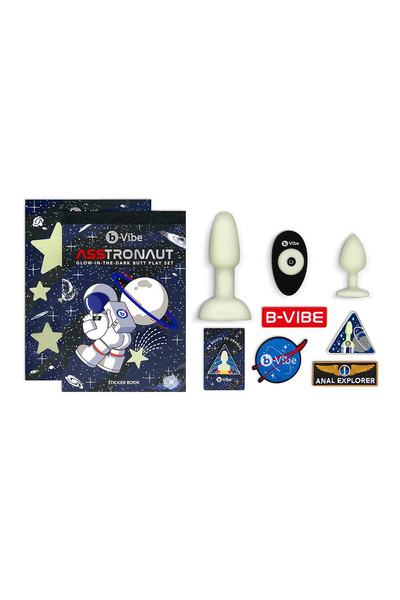 Asstronaut Glow-In-The-Dark Butt Play Set b-Vibe