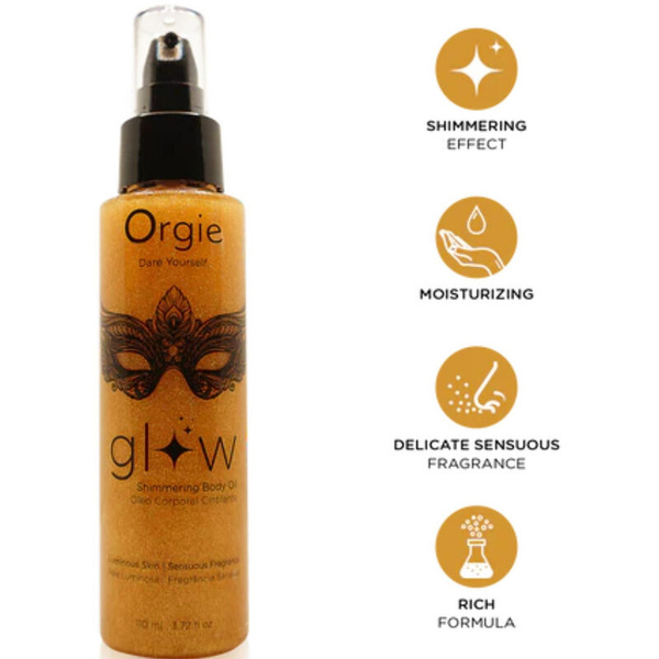 Olejek Z Drobinkami Glow Shimmering Body Oil 110 Ml Orgie