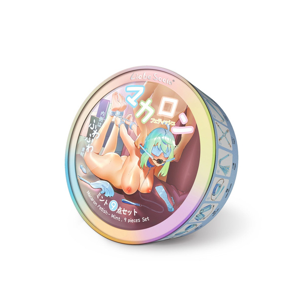 Zestaw Bondage Macaron 9Pcs Bondage Kit-Mint Liebe Seele