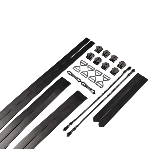 Zestaw Do Krępowania 8-Bondage-Straps Restraint Set Black LOCKINK