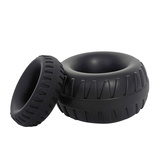 Tractor Liquid Silicone Cock Ring Black M Brutus