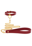 Taboom O-Ring Collar and Chain Leash Red