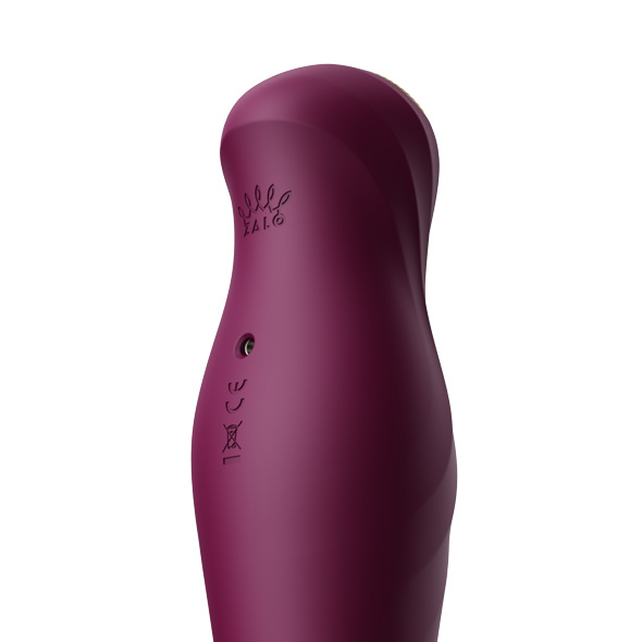 King Vibrating Thruster Velvet Purple Zalo